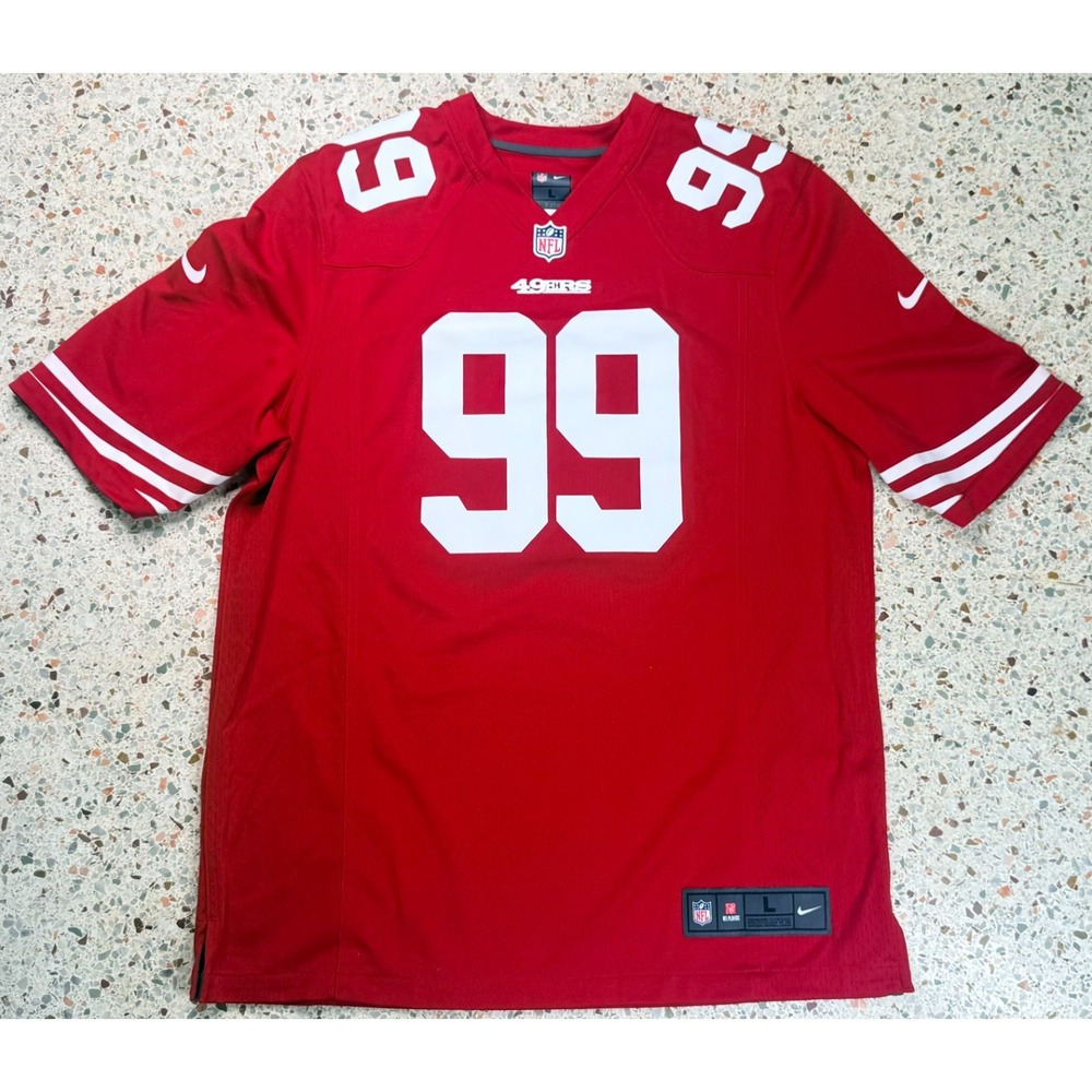 Nike On Field NFL San Francisco 49ers #99 Aldon Smith Football Jersey Size Large
